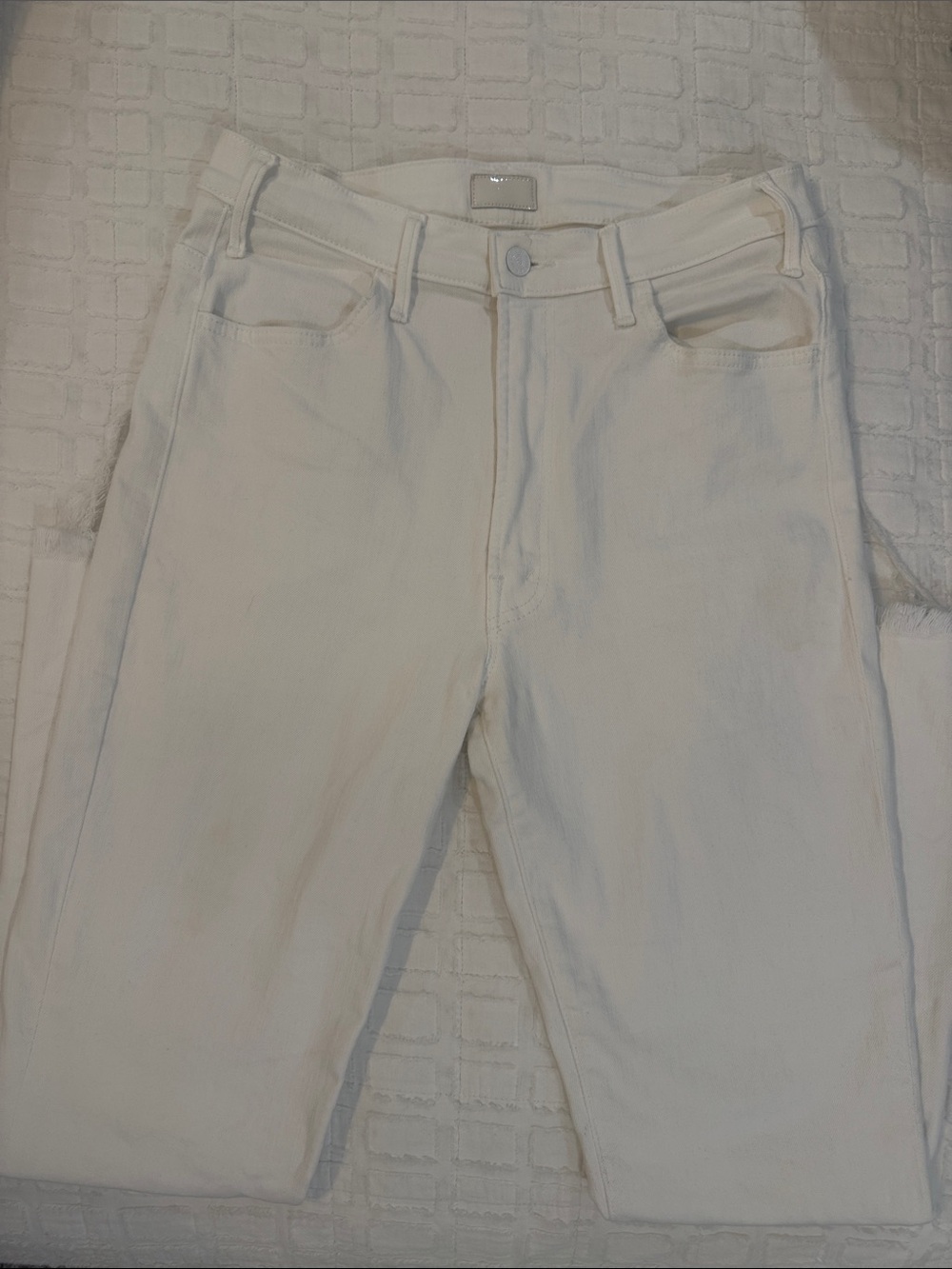 MOTHER White Skinny Jeans